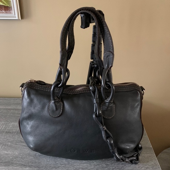 LOEWE Leather Logo Embossed Hobo - Picture 3 of 16